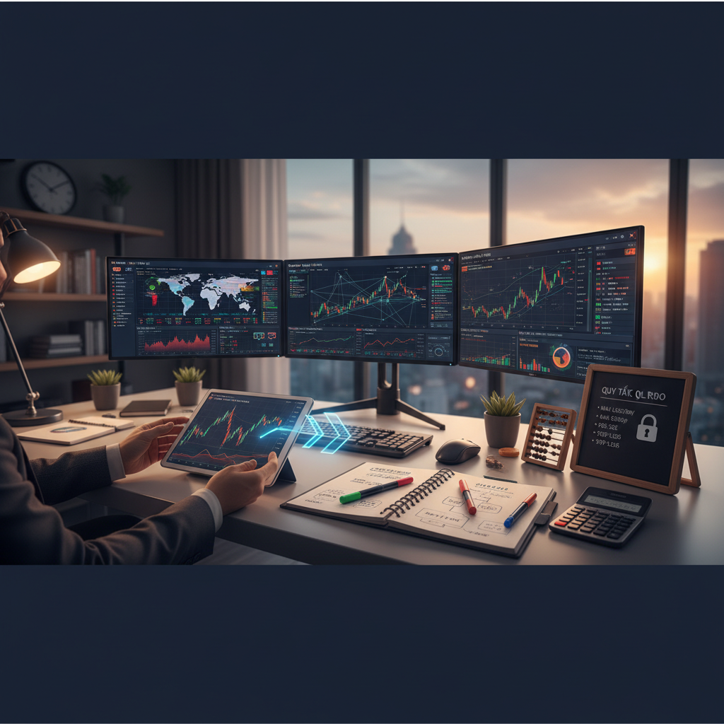 Hướng dẫn giao dịch Forex cho người mới: từ khái niệm cơ bản, xây dựng kế hoạch, chiến lược, quản lý rủi ro, công cụ và thực hành (backtest, demo, chuyển tài khoản thật).