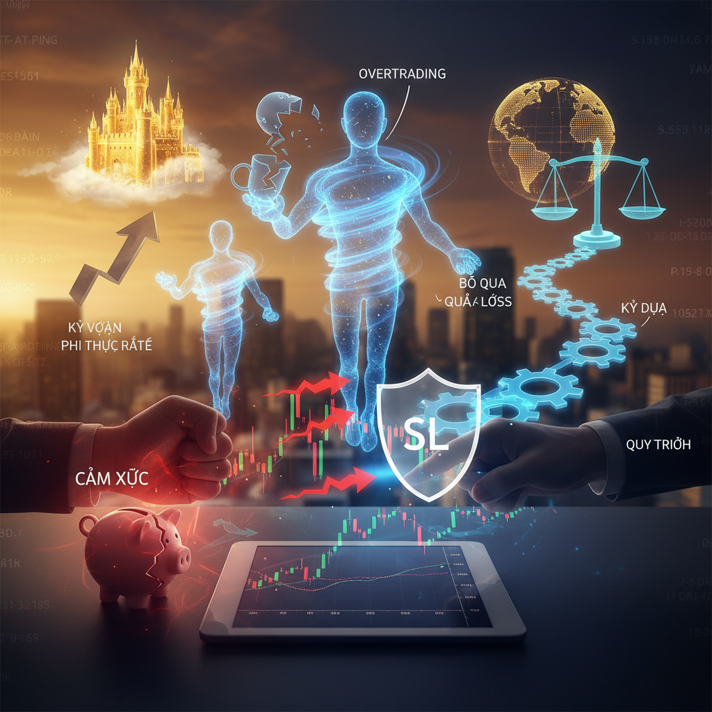 Những lỗi giao dịch thường gặp của trader mới: vào lệnh theo cảm xúc, bỏ qua stop loss, overtrading và kỳ vọng phi thực tế kèm cách tránh hiệu quả.